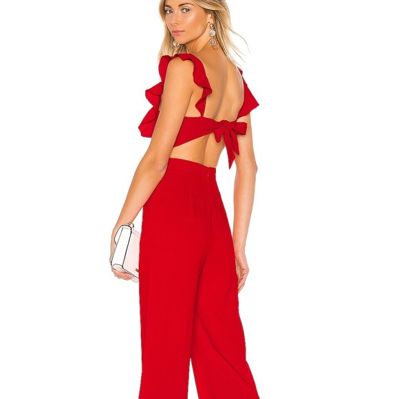 superdown Pants - Super down Red Jumpsuit | NWOT | Medium